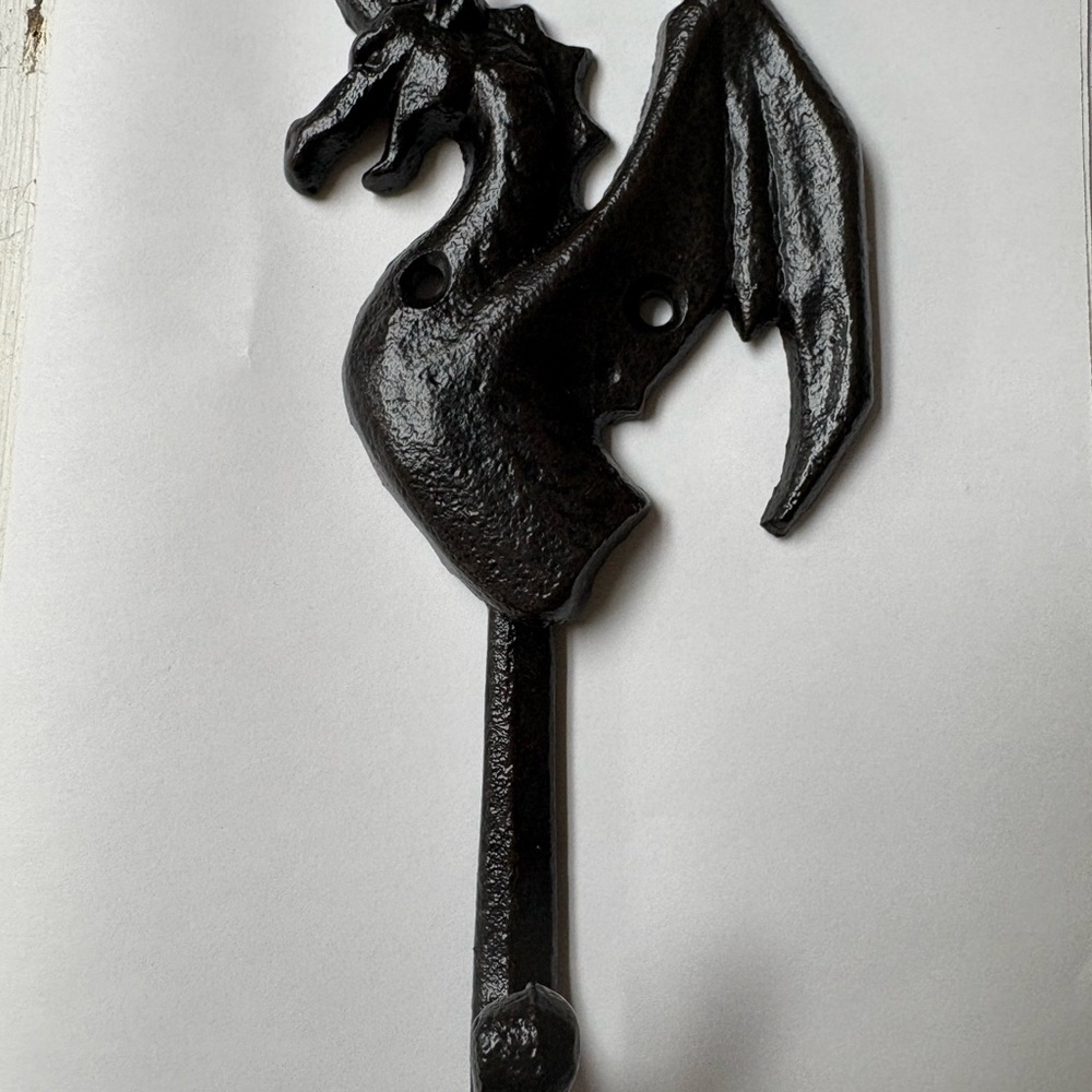 Black Dragon Iron Wall Hook - Picture 5 of 5